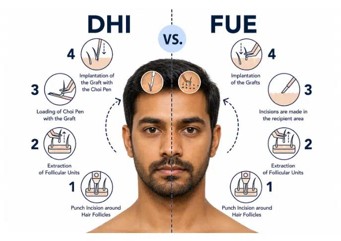 difference-between DHI-vs-FUE difference-between DHI-vs-FUE